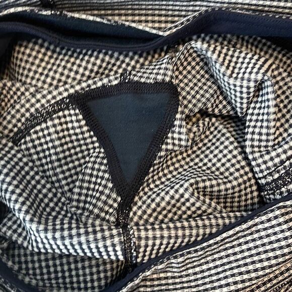 Lululemon‎ Coast To Class Pant Gingham Inkwell Size 6 Navy White - Picture 8 of 10